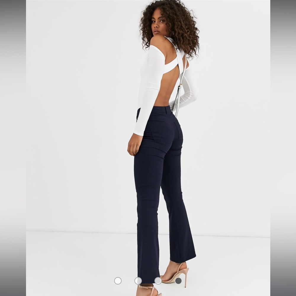 NWT (in black) sexy bodysuit - long sleeve open back - Picture 3 of 17